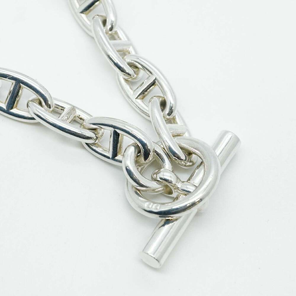 Hermes Hermès Chaine d'Ancre Necklace, GM, 29 Links, Silver 925, Men's/Women's - Picture 2 of 8